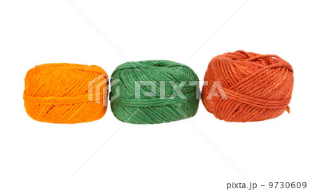Knitting yarn isolated on a white background 9730609