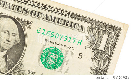American dollar (one) close-up 9730987