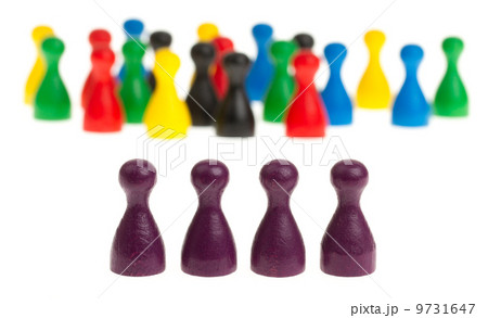 Four purple pawns Four purple pawns 9731647