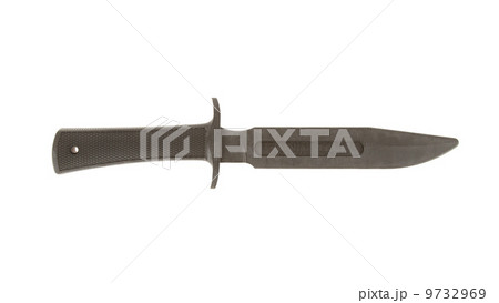 Rubber training knife isolated Rubber training knife isolated 9732969