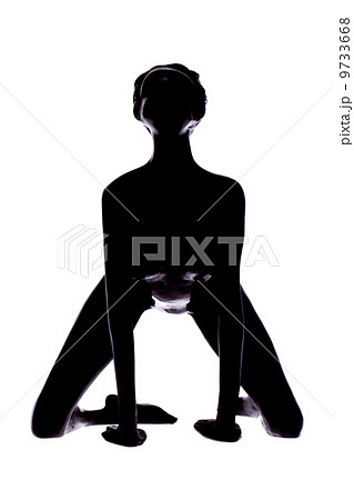 Sexy silhouette of a black woman Sexy silhouette of a black woman 9733668