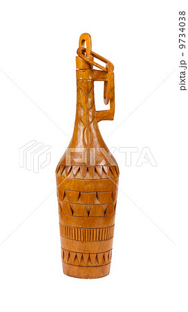 Old wooden bottle made in Surinam Old wooden bottle made in Surinam 9734038