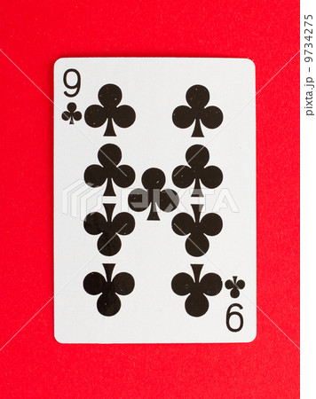 Old playing card (nine) 9734275