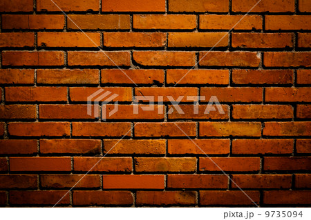 Dark red brick wall 9735094