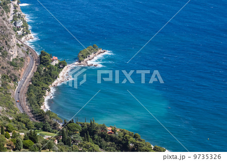 French Riviera with windy road French Riviera with windy road 9735326