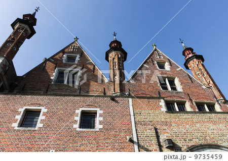 View from the boat in Brugge, Belgium 9735459