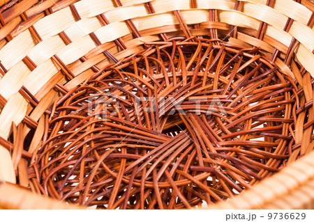 Closeup wicker basket 9736629
