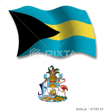 bahamas textured wavy flag vector bahamas textured wavy flag vector 9738110