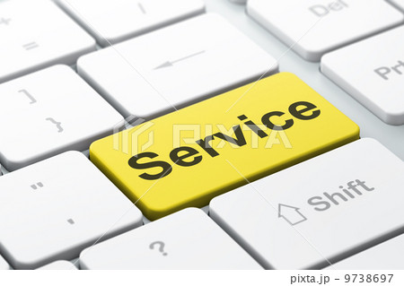 Finance concept: Service on computer keyboard background Finance concept: Service on computer keyboard background 9738697