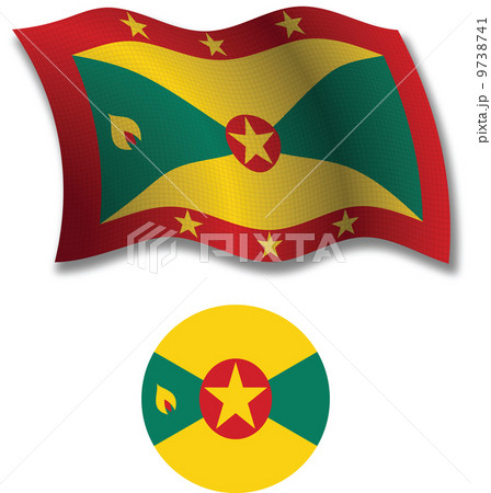 grenada textured wavy flag vector grenada textured wavy flag vector 9738741