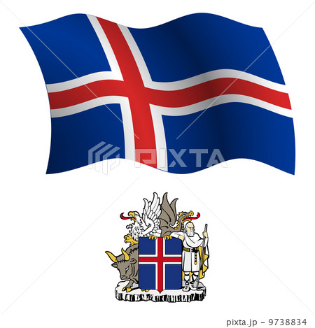 iceland wavy flag and coat 9738834