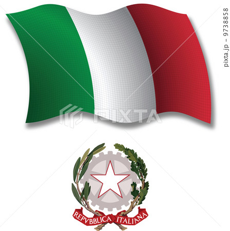 italy textured wavy flag vector 9738858
