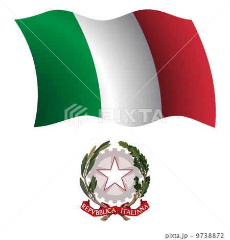 italy wavy flag and coat italy wavy flag and coat 9738872