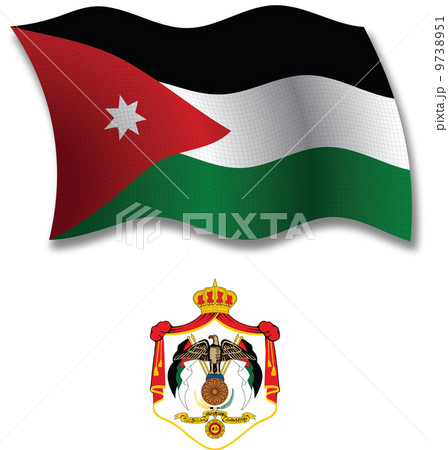jordan textured wavy flag vector 9738951