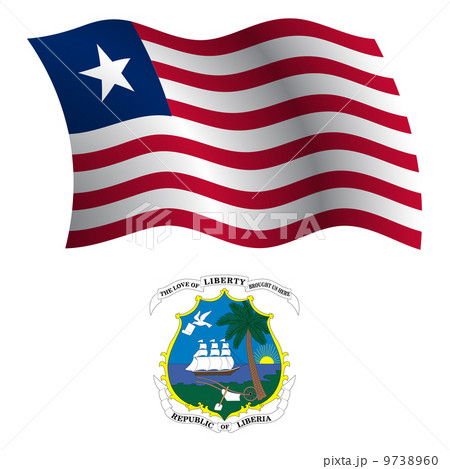 liberia wavy flag and coat 9738960