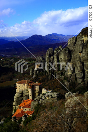 世界遺産メテオラの風景 Meteora Monasteries in Greece 9739432