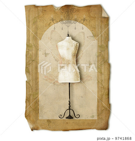 Dress form , vintage paper 9741868