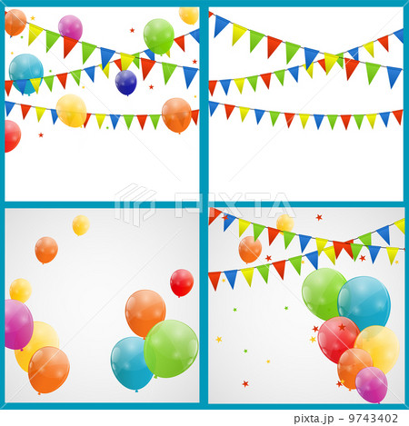 Color glossy balloons background vector illustration Color glossy balloons background vector illustration 9743402