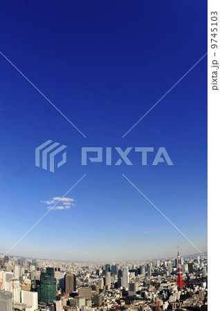 東京のビルと空 東京のビルと空 9745103