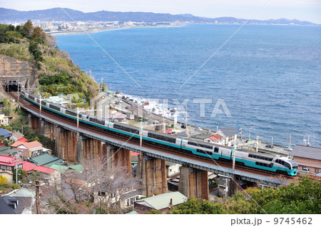 東海道本線 早川-根府川 JR東日本 251系(大宮) 『スーパービュー踊り子』 東海道本線 早川-根府川 JR東日本 251系(大宮) 『スーパービュー踊り子』 9745462
