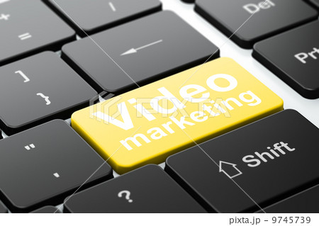 Business concept: Video Marketing on computer keyboard background Business concept: Video Marketing on computer keyboard background 9745739