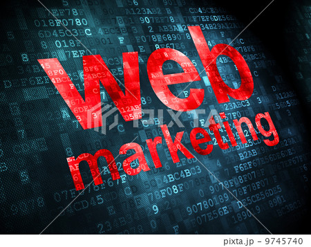 SEO concept: Web Marketing on digital background 9745740
