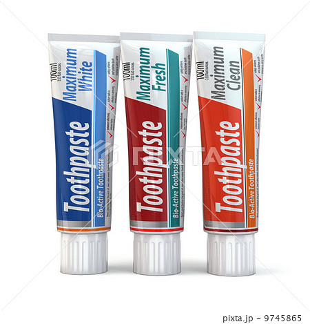 Three toothpaste containers Three toothpaste containers 9745865