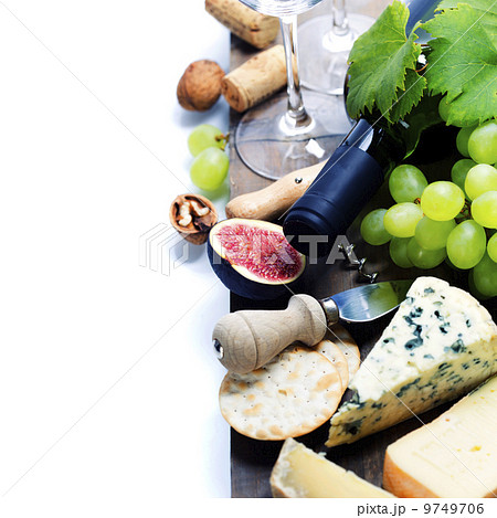 Wine, grape and cheese Wine, grape and cheese 9749706