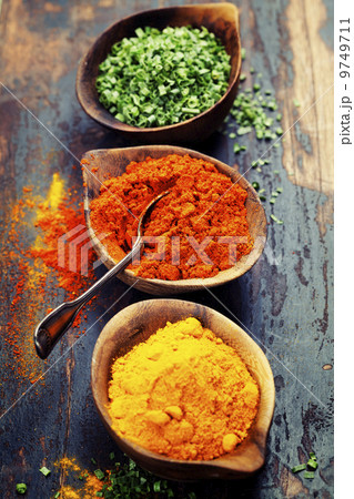 Various spices and herbs 9749711