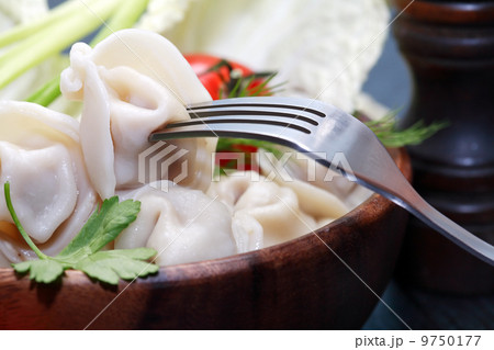 Dish With Ravioli 9750177
