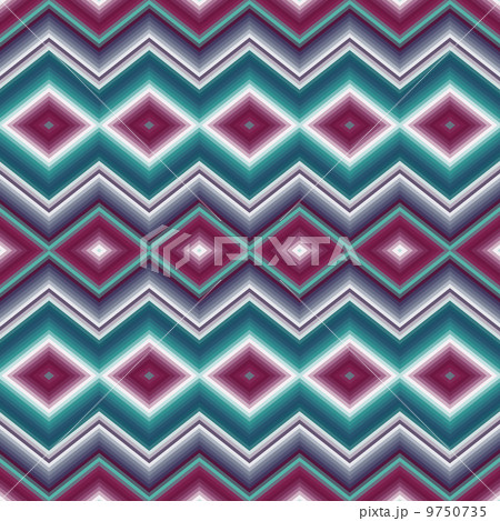 seamless ethnic ornament  Zigzag 9750735