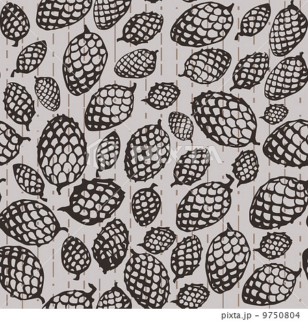 pattern with fir cone 9750804