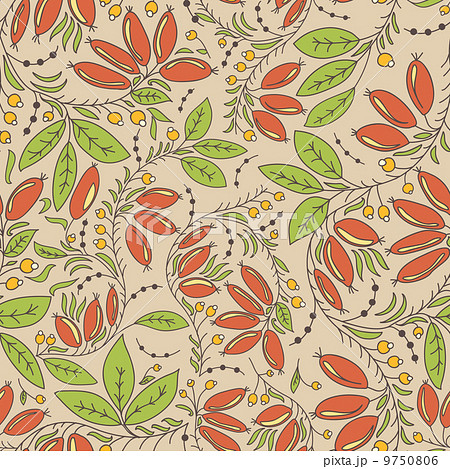 seamless texture barberry on a beige background 9750806