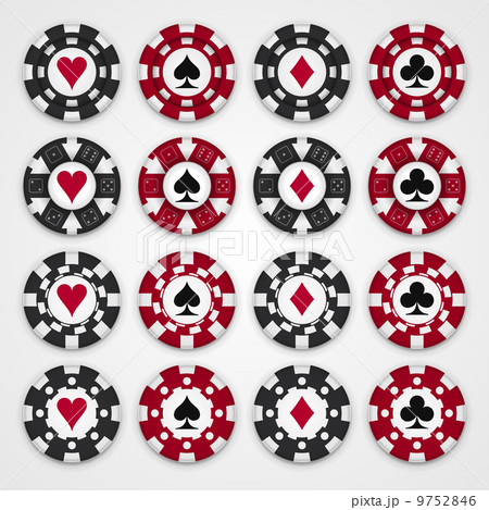 Nice set of casino gambling chips 9752846