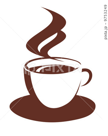 Doodle sketch of steaming coffee cup Doodle sketch of steaming coffee cup 9753249