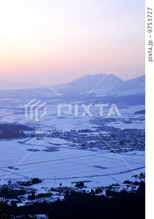 阿蘇　雪景色 9753727