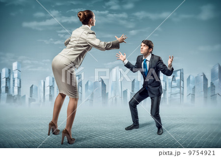 two businessmen fighting as sumoist two businessmen fighting as sumoist 9754921