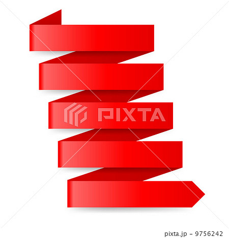 Red paper arrow 9756242