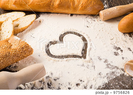 flour and white bread flour and white bread 9756826
