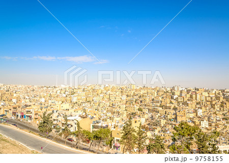 アンマン市街地(ヨルダン、アンマン城塞より) アンマン市街地(ヨルダン、アンマン城塞より) 9758155