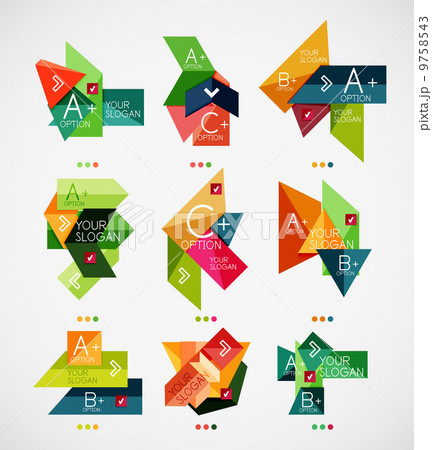Vector option banners collection 9758543