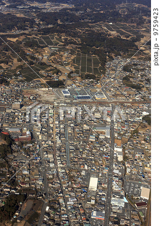 東海道本線菊川駅付近を空撮 東海道本線菊川駅付近を空撮 9759423