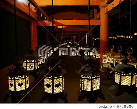 春日大社 回廊の釣燈籠 春日大社 回廊の釣燈籠 9759906