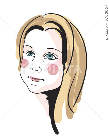 Vector drawing girl Vector drawing girl 9760067