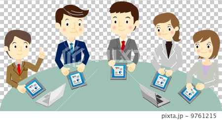 開會的業務團隊 開會的業務團隊 9761215