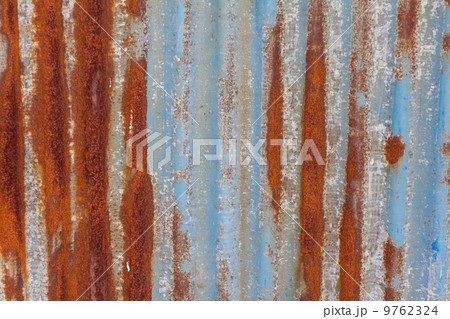 Rusty old galvanized iron 9762324