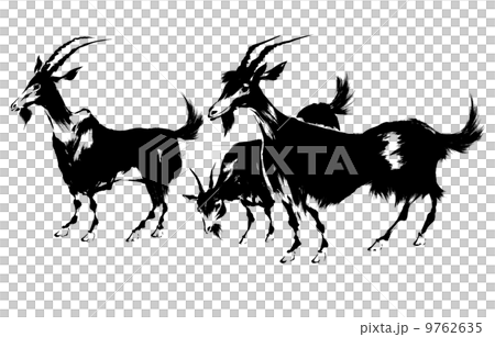 ひつじ日本画 9762635