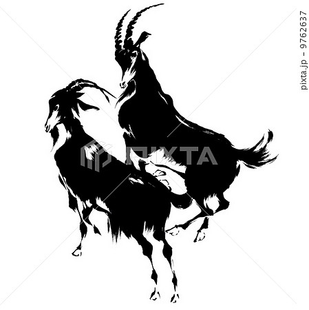 ひつじ日本画 9762637