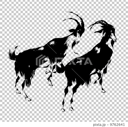 ひつじ日本画 9762641