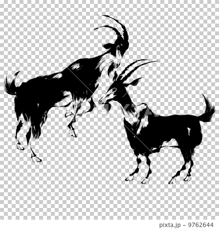 ひつじ日本画 9762644